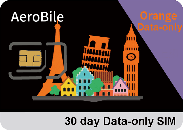 Orange Data-only Europe SIM card 1- 50GB / 3 -30 day